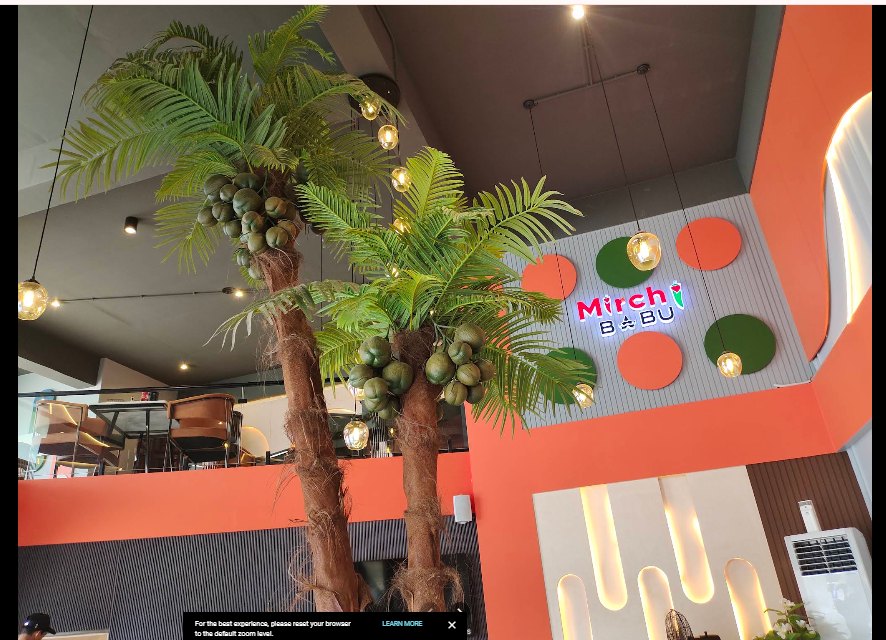 The Mirchi Babu dining room in Clifton, Karachi